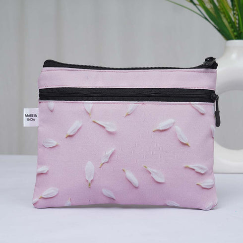 Pink Printed Travel Pouch - Uncommongifts.in